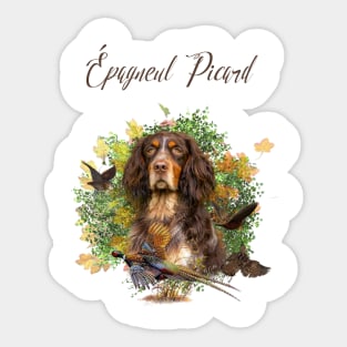 Picardy Spaniel , Hunting season Sticker